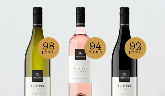 Nepenthe altitude pinot rose, shiraz and chardonnay