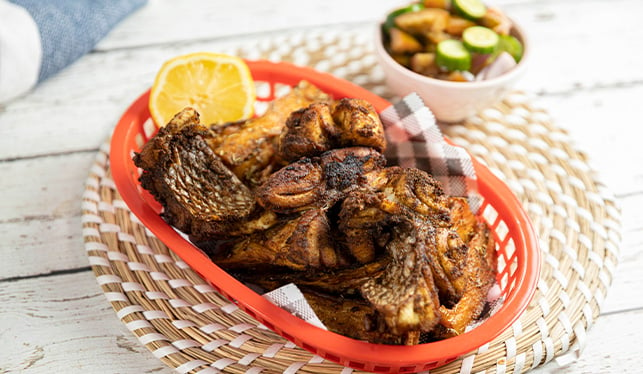 Indian inspired Fish and Chips with Sauvignon Blanc